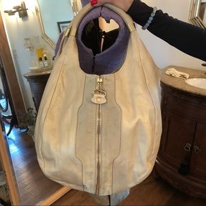 Jimmy Choo bag with zipper that expands bag